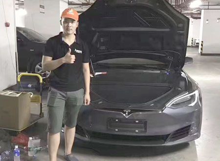 特斯拉車(chē)內(nèi)空氣治理施工案例