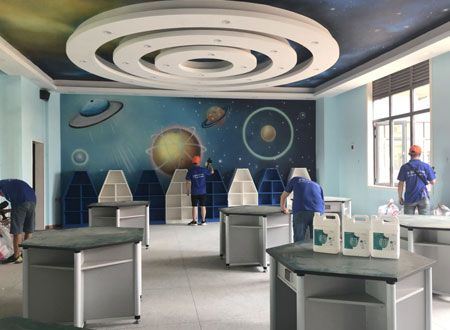 武漢市星光小學除甲醛施工